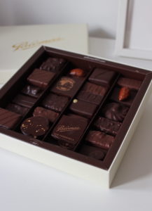 Coffret de bonbons de chocolat Palomas 1917.