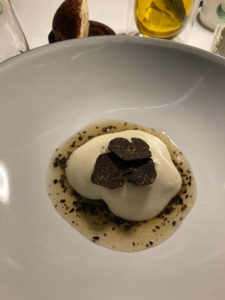 Céleri très truffe au restaurant gastronomique le Clair de la Plume