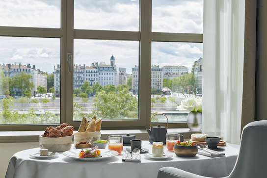 Vue de l'Intercontinental Lyon Hôtel-Dieu.