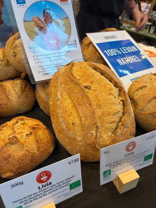 Pain bio de la boulangerie artisanale Pane Vivo.