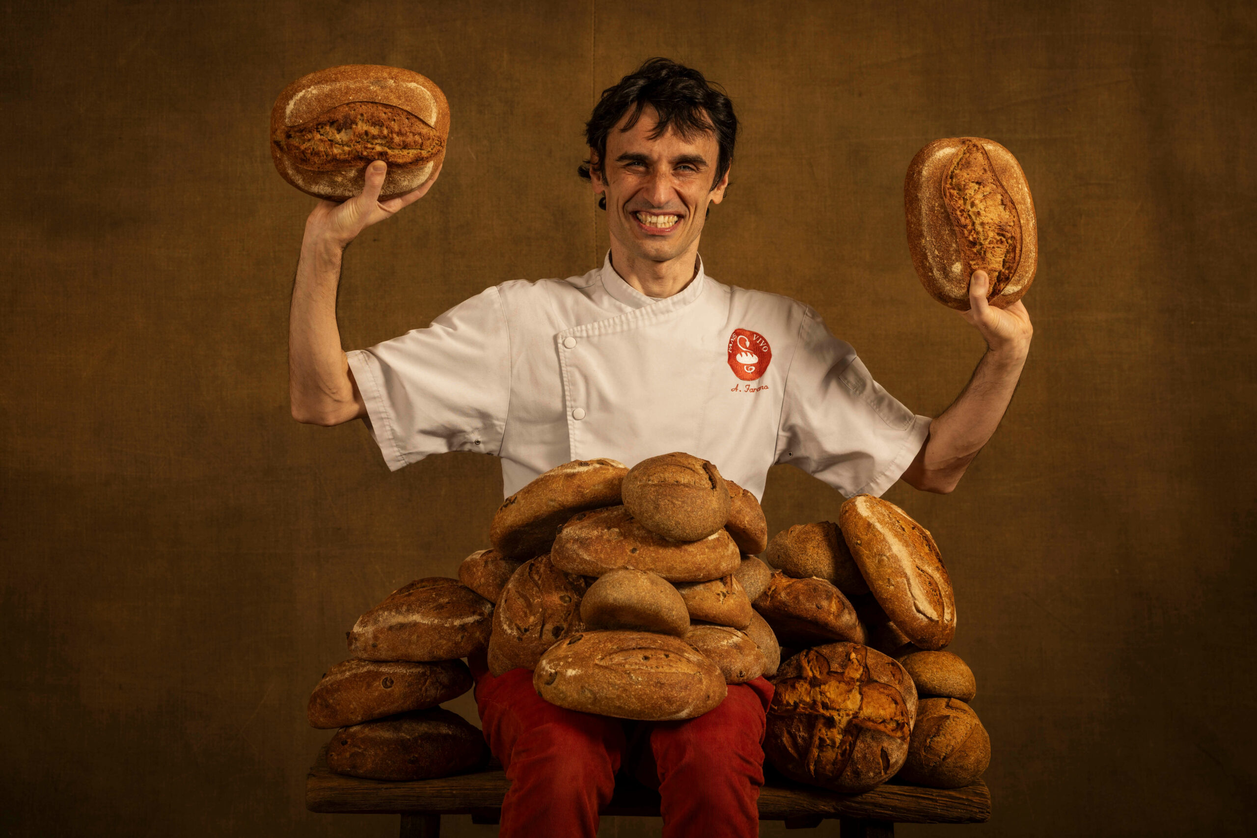 Portrait de Adriano Farano, fondateur de Pane Vivo.